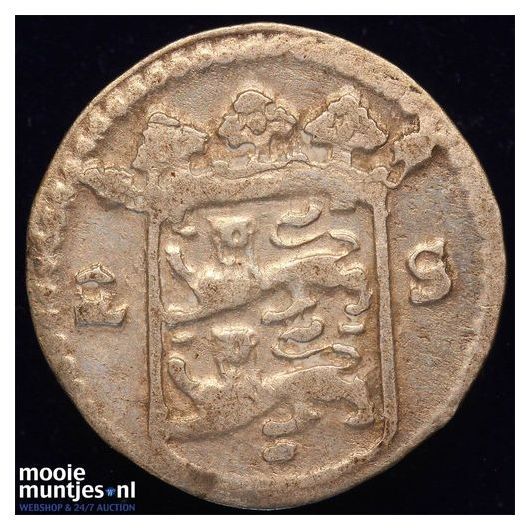 West-Friesland - Dubbele wapenstuiver - 1712 (kant B)