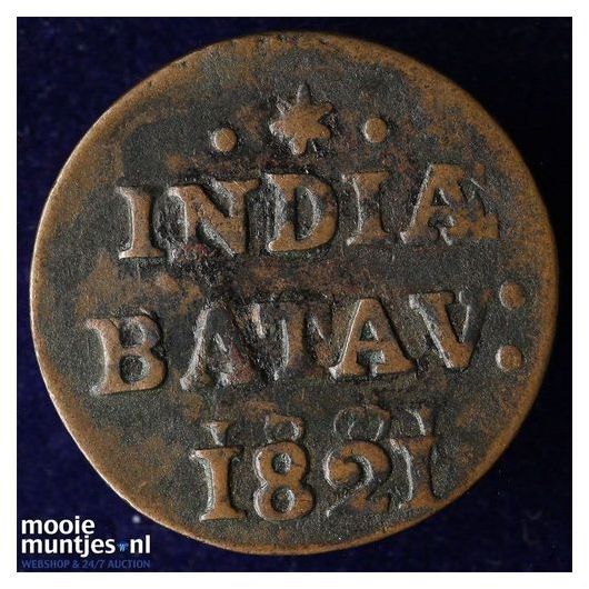 Nederlands-Indi&euml; - Duit - 1821 (kant A)