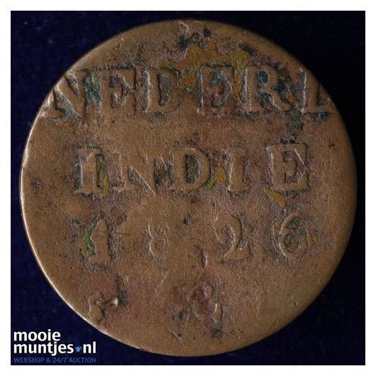 Nederlands-Indi&euml; - &frac14; Stuiver - 1826 S (kant A)