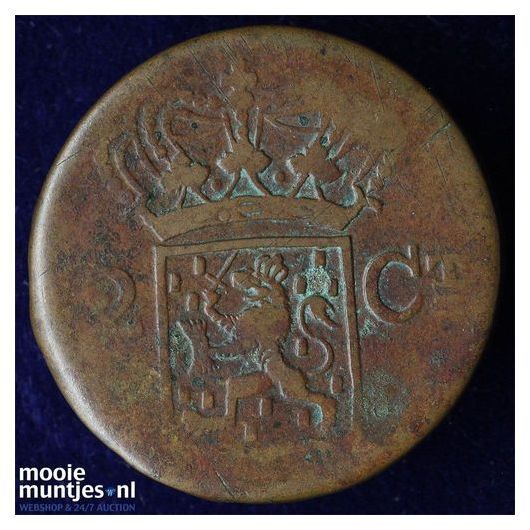 Nederlands-Indi&euml; - 2 cent - 1837 J (kant B)