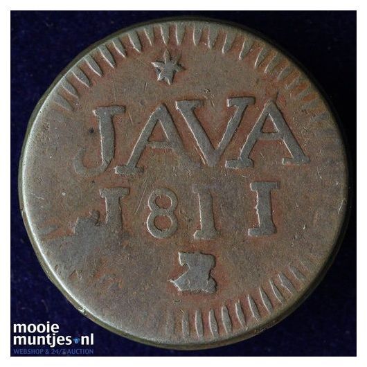 Nederlands-Indi&euml; - &frac12; Stuiver  - 1810 Z Java (kant A)