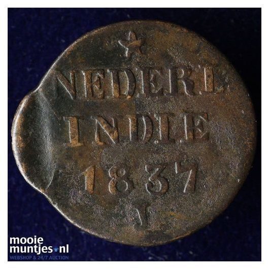 Nederlands-Indi&euml; - 1 cent - 1839 J (kant A)