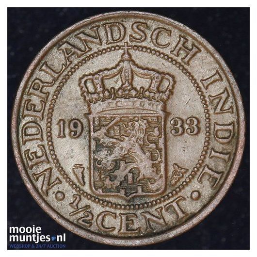 Nederlands-Indi&euml; - &frac12; cent - 1934 (kant A)