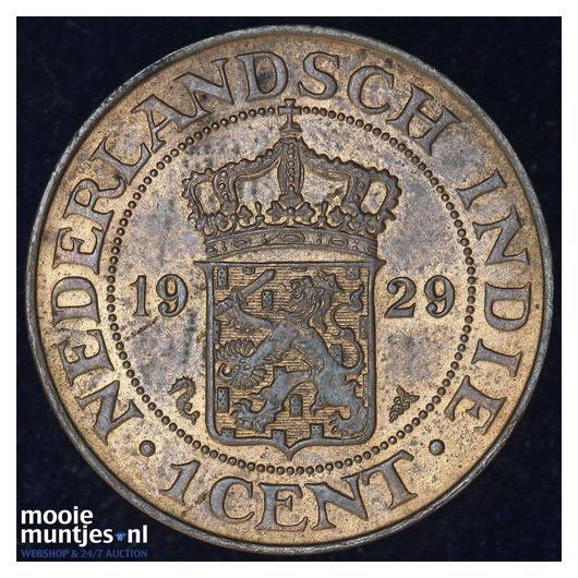 Nederlands-Indi&euml; - 1 cent - 1901 (kant A)