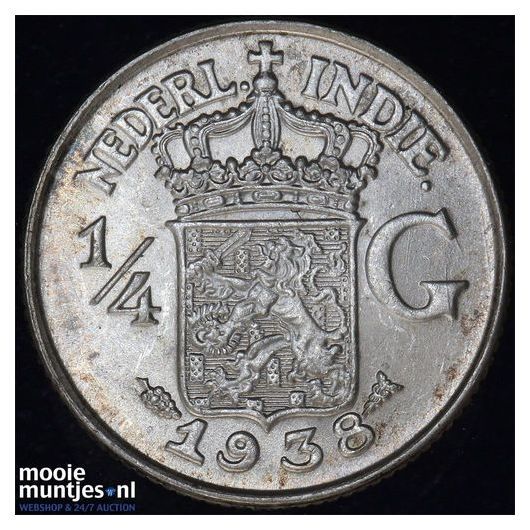 Nederlands-Indi&euml; - &frac14; gulden - 1930 (kant A)