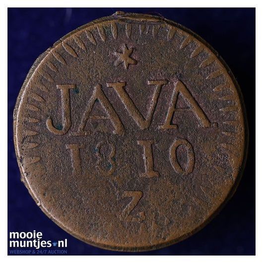 Nederlands-Indi&euml; - &frac12; Stuiver  - 1810 Java LN (kant A)