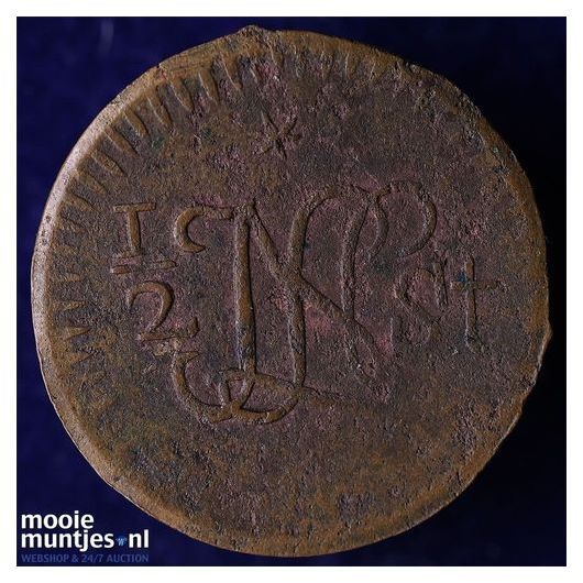 Nederlands-Indi&euml; - &frac12; Stuiver  - 1810 Java LN (kant B)