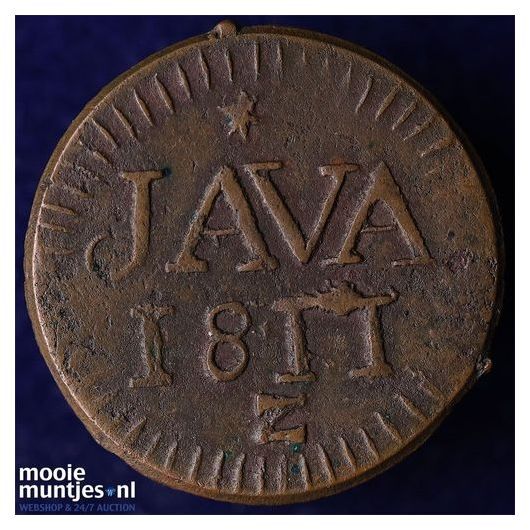 Nederlands-Indi&euml; - &frac12; Stuiver  - 1810 Java LN (kant A)