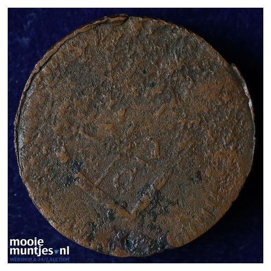 Nederlands-Indi&euml; - 1 Stuiver - 1815 kabelrand (kant B)