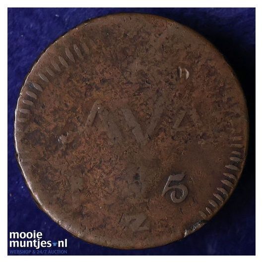 Nederlands-Indi&euml; - 1 Stuiver - 1815 (kant A)