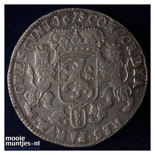 Amsterdam - Zilveren rijder of dukaton - 1673 PIEDFORT (kant A)