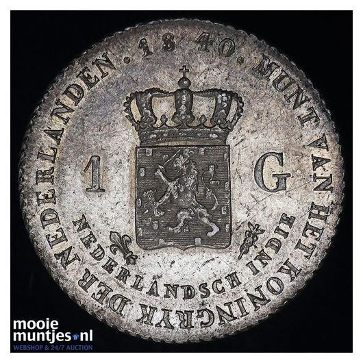 Nederlands-Indië - 1 gulden - 1840 (kant A)