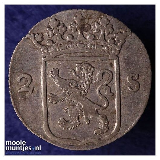 Utrecht - Dubbele wapenstuiver - 1785 kabelrand (kant B)