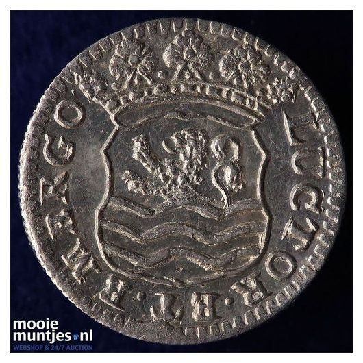 Zeeland - Zilveren duit - 1741 (kant B)