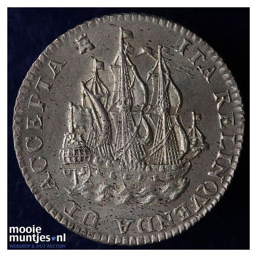 Zeeland - Zilveren duit - 1741 (kant B)