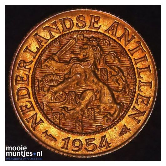 Nederlandse Antillen  - 1 cent - 1957 PROOF (kant A)