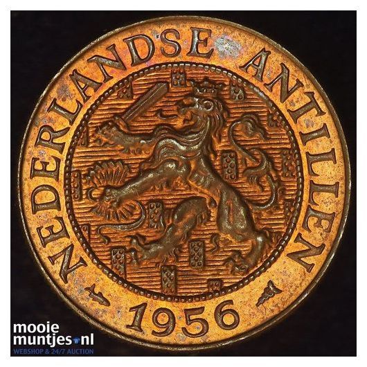 Nederlandse Antillen  - 1 cent - 1957 PROOF (kant A)