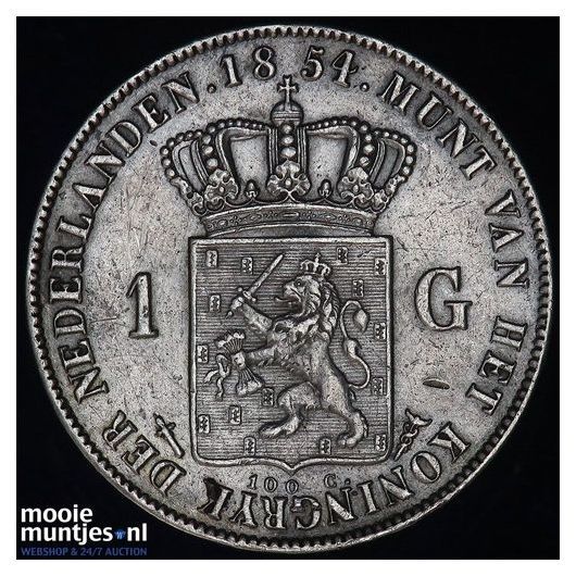 1 gulden - Willem III - 1851 (kant A)