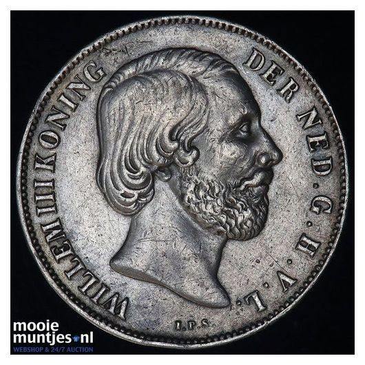 1 gulden - Willem III - 1851 (kant B)