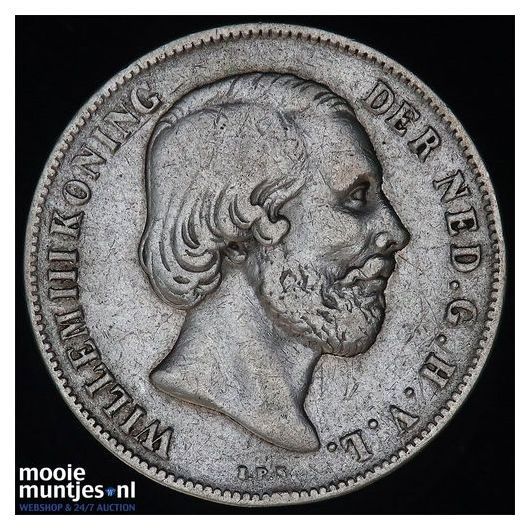 1 gulden - Willem III - 1851 (kant B)