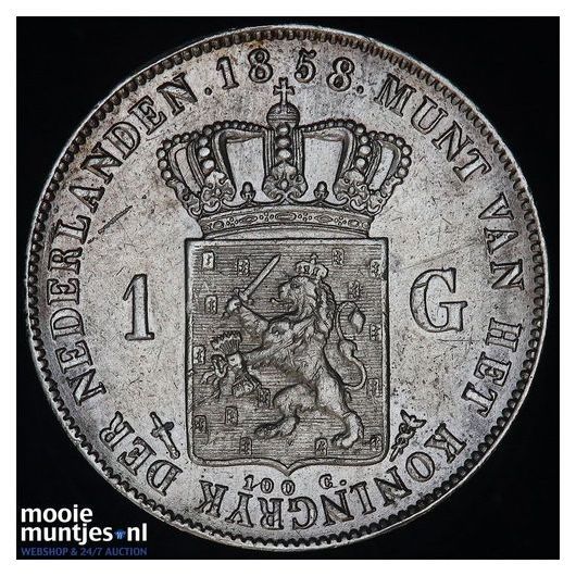 1 gulden - Willem III - 1851 (kant A)