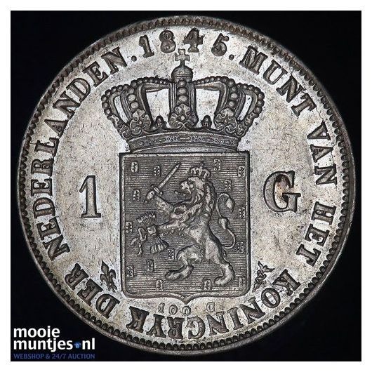 1 gulden - Willem III - 1851 (kant A)