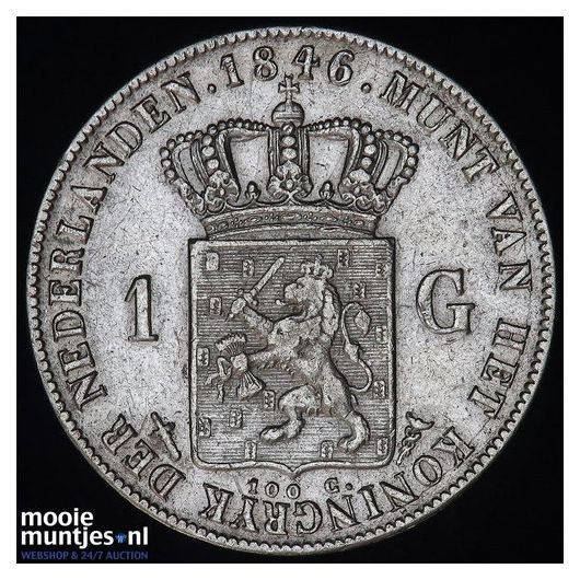 1 gulden - Willem III - 1851 (kant A)