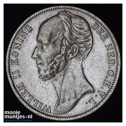 1 gulden - Willem III - 1851 (kant B)
