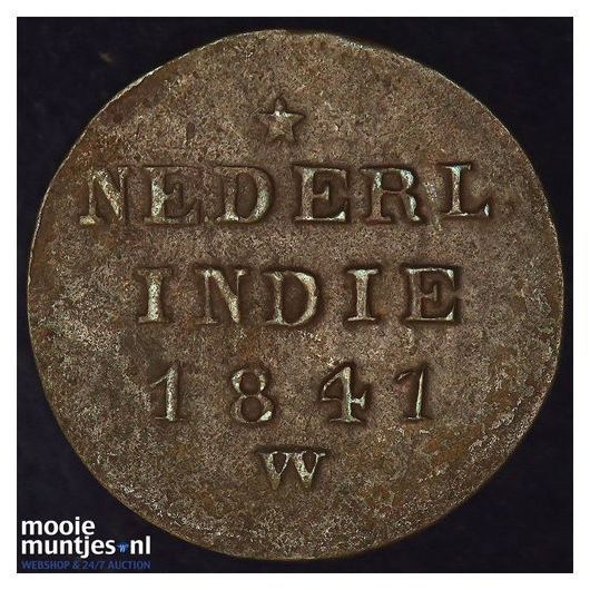 Nederlands-Indi&euml; - &frac12; Stuiver  - 1825 (kant A)