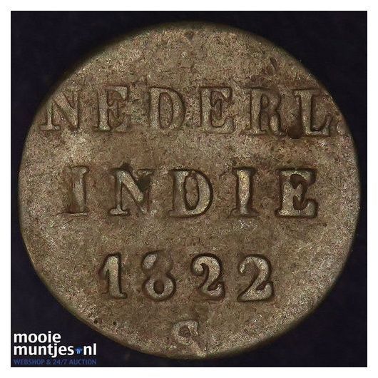 Nederlands-Indi&euml; - &frac12; Stuiver  - 1825 (kant A)