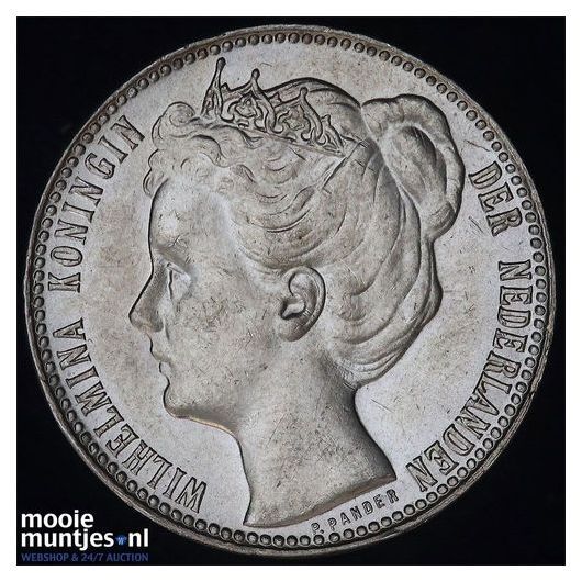 1 gulden - Wilhelmina - 1911 (kant B)