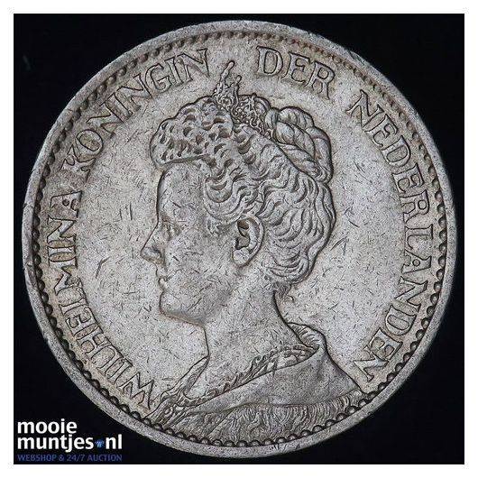 1 gulden - Wilhelmina - 1911 (kant B)