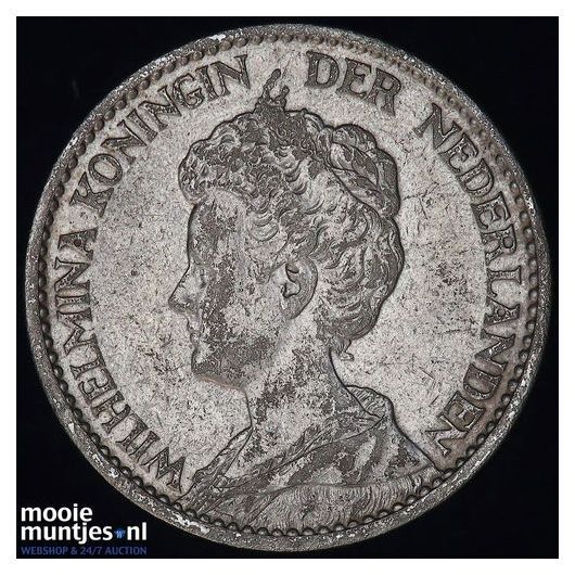 1 gulden - Wilhelmina - 1911 (kant B)