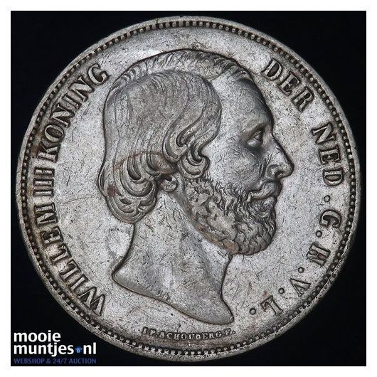 2½ gulden - Willem III - 1862 (kant B)