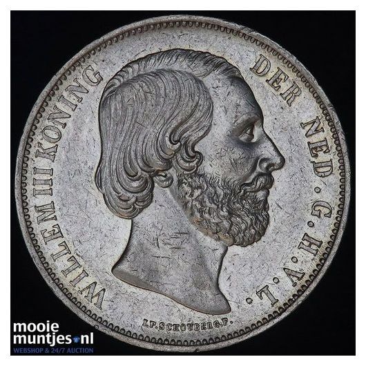 2½ gulden - Willem III - 1862 (kant B)