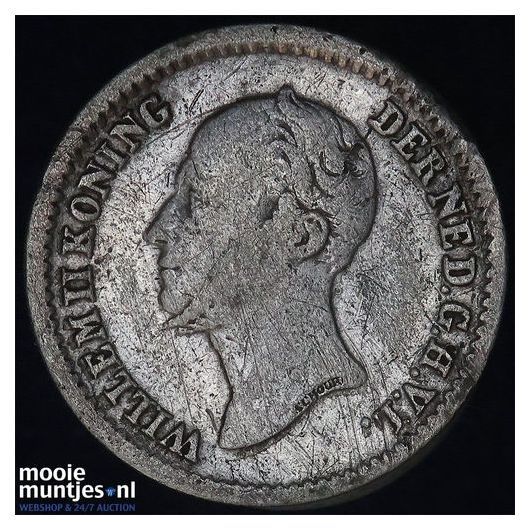 10 cent - Willem II - 1849 b (kant B)