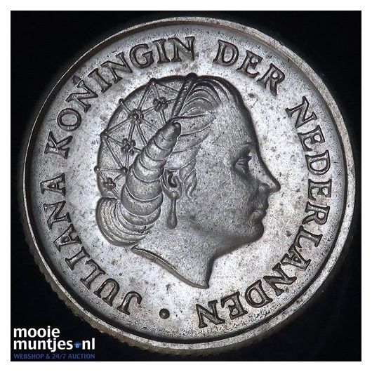 Nederlandse Antillen  - 1/10 gulden - 1954 PROOF (kant B)