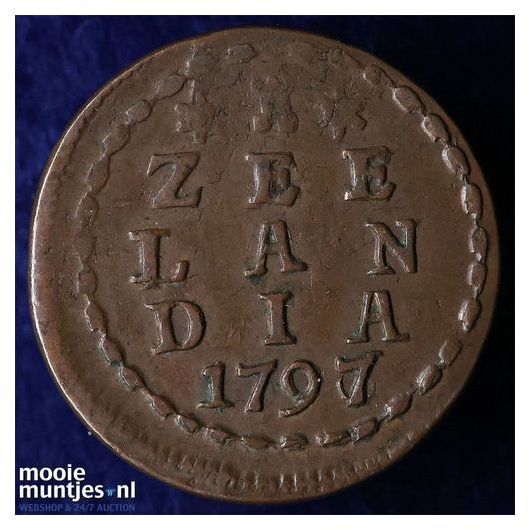 Zeeland - Duit - 1797 over 96 (kant A)