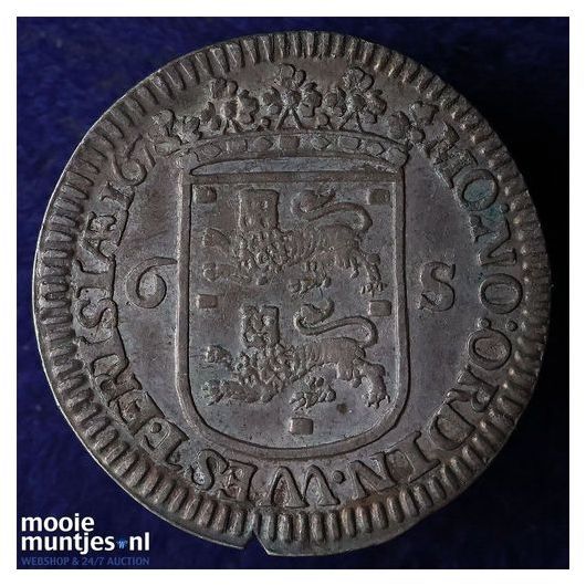 Geoc. Munt van Enkhuizen - Scheepjesschelling - 1678 (kant A)