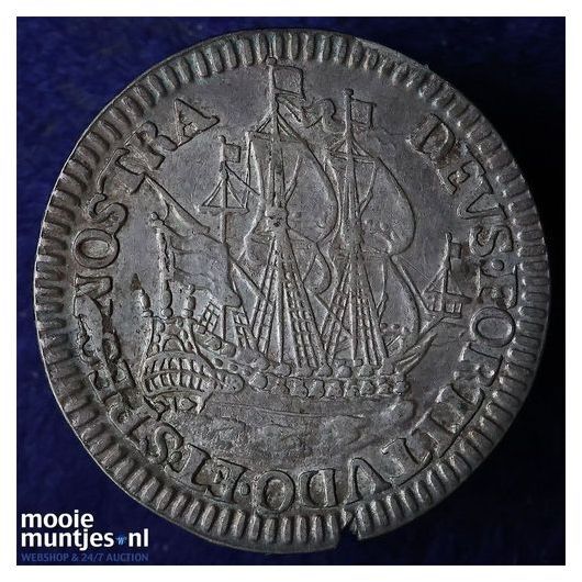 Geoc. Munt van Enkhuizen - Scheepjesschelling - 1678 (kant B)