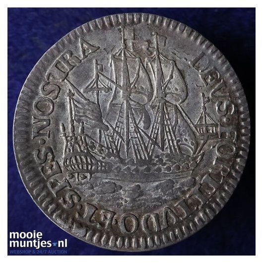 Geoc. Munt van Enkhuizen - Scheepjesschelling - 1678 (kant B)