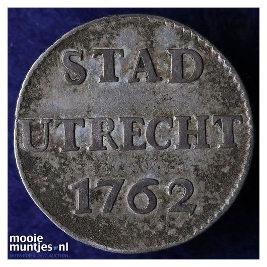 Stad Utrecht - Zilveren duit - 1739 (kant A)