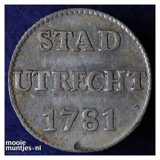 Stad Utrecht - Zilveren duit - 1739 (kant A)