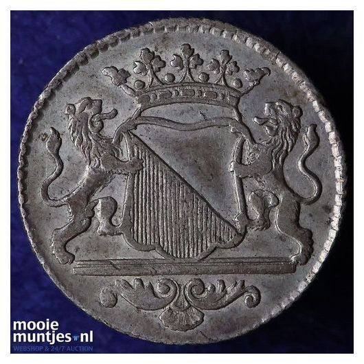 Stad Utrecht - Zilveren duit - 1739 (kant B)