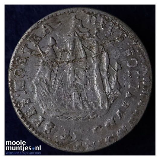 West-Friesland - Scheepjesschelling - 1717 over 16 (kant B)