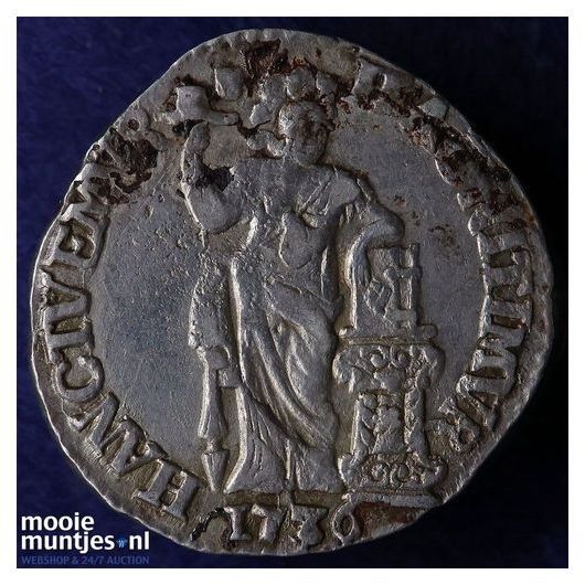 West-Friesland - Scheepjesschelling - 1717 over 16 (kant A)