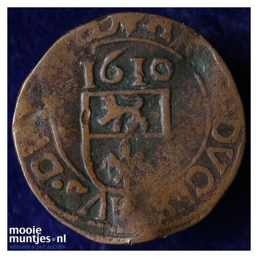 Roermond - Achtste stuiver of duit van 6 mijten - 1610 (kant A)