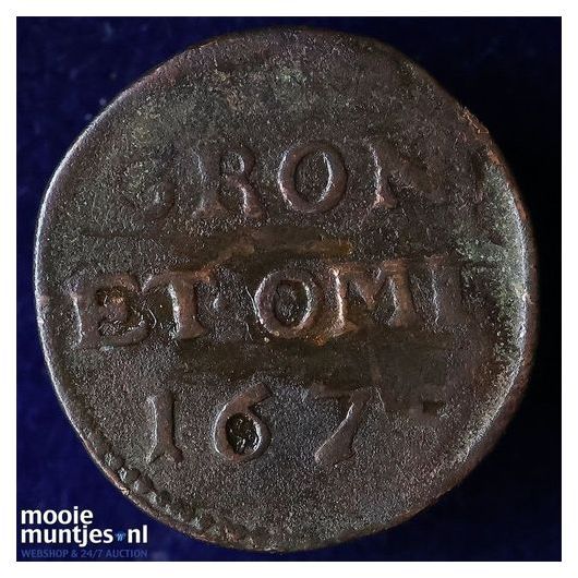 Groningen - Duit - 1684 (kant A)