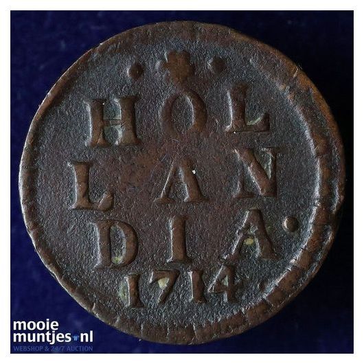 Holland - Duit - 1714 (kant A)