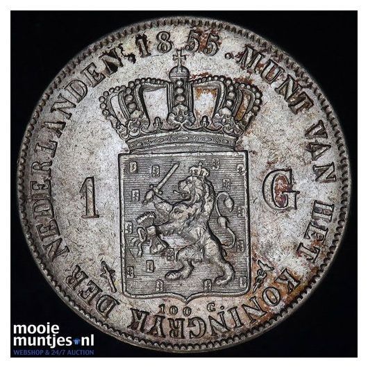 1 gulden - Wilhelmina - 1892 (kant A)